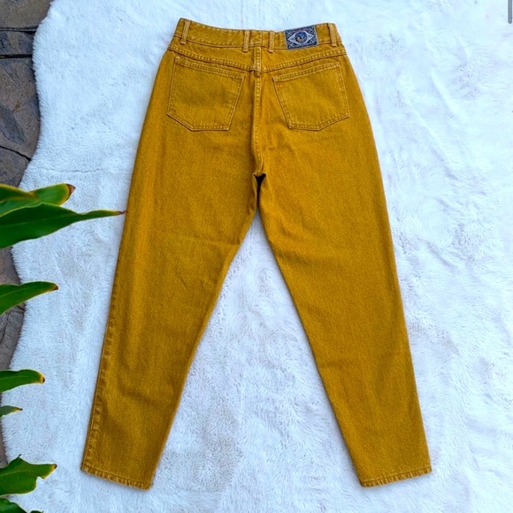 Vintage Jeans 9s Vintage High Waisted Mustard Jeans Poshmark